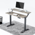 2024 Luxury Two Wooden Desktops Untuk Metal Desain Desain Meja Tinggi Elektrik Meja Tinggi Meja